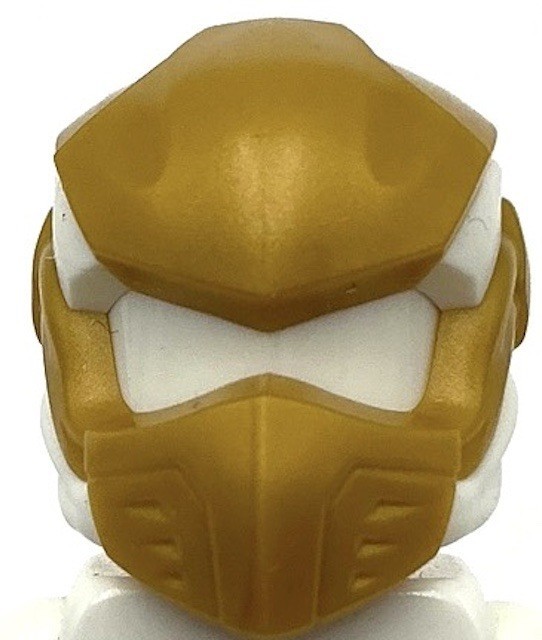 Lego New White Minifigure Headgear Ninjago Wrap Type 10 Molded Pearl Gold Part