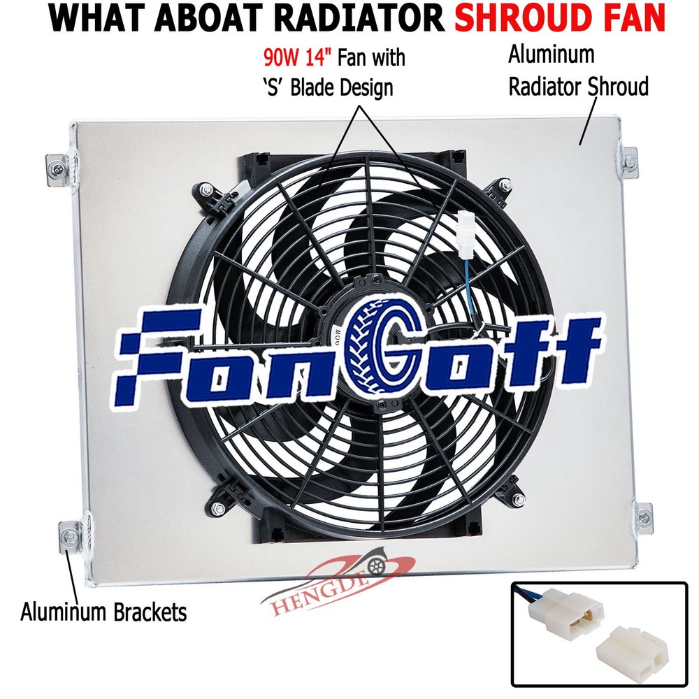 Aluminum Shroud + 14'' Fan Fit 1968-1973 1970 Dodge Dart Plymouth Duster CC527