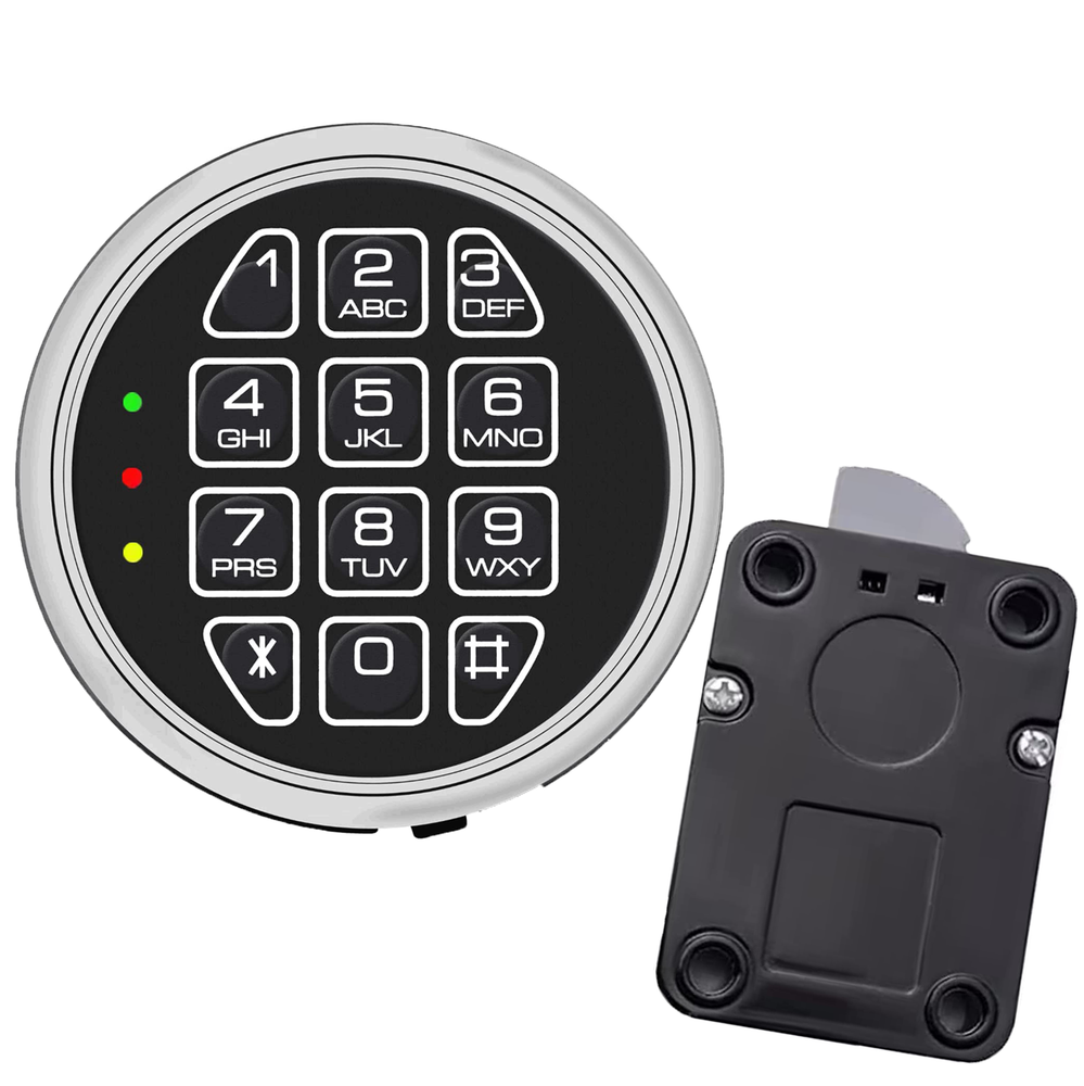Gun Safe Lock Replacement Swing Bolt Safe Lock Electronic Chrome Keypad Lock