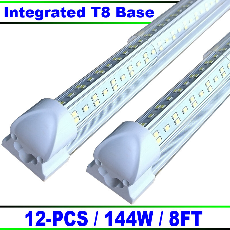 12/Pack 8 Foot LED Shop Lights 144W Fixture 8Ft LED Tube Light 8' Garage Light