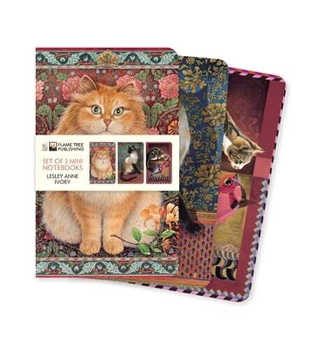 Lesley Anne Ivory Mini Notebook Set of 3 by Flame Tree Studio Brand New