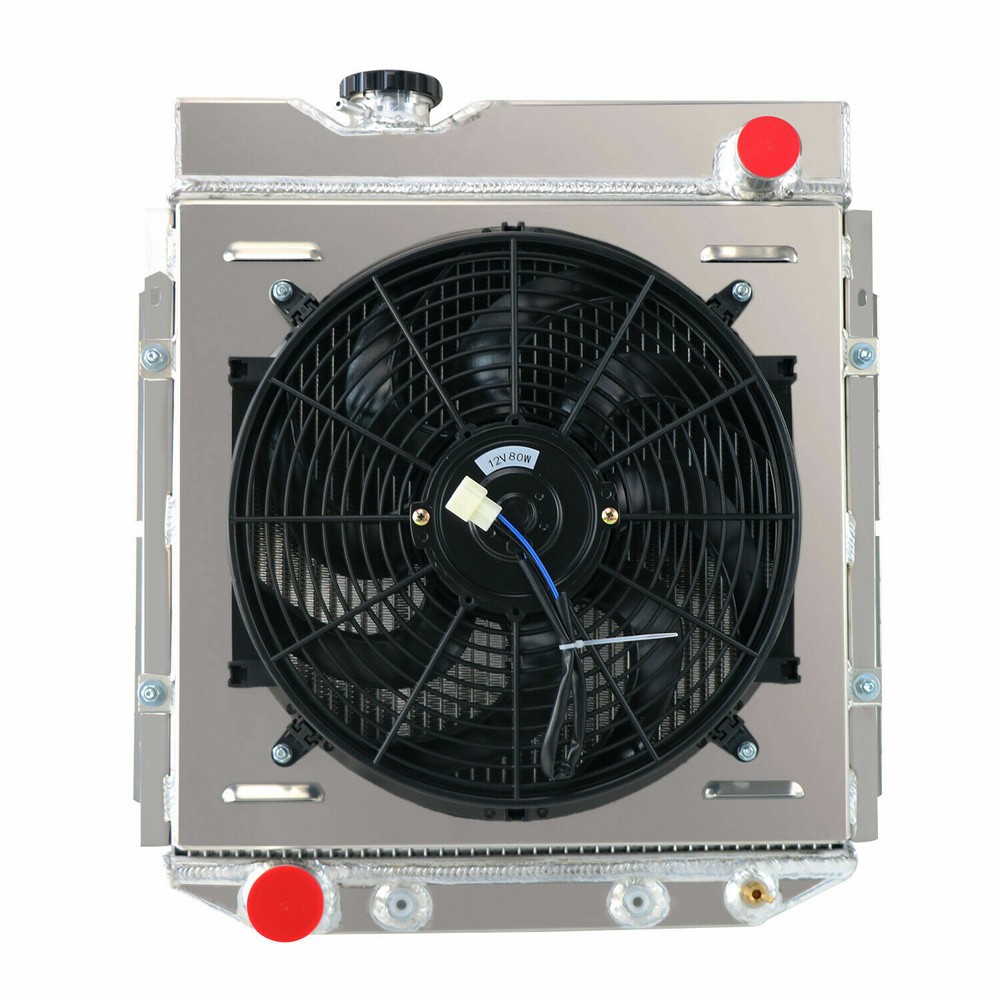 3-Row Radiator Shroud+Fan Relay For Ford  1960-65 Falcon 65-66 Mustang 5.0L V8