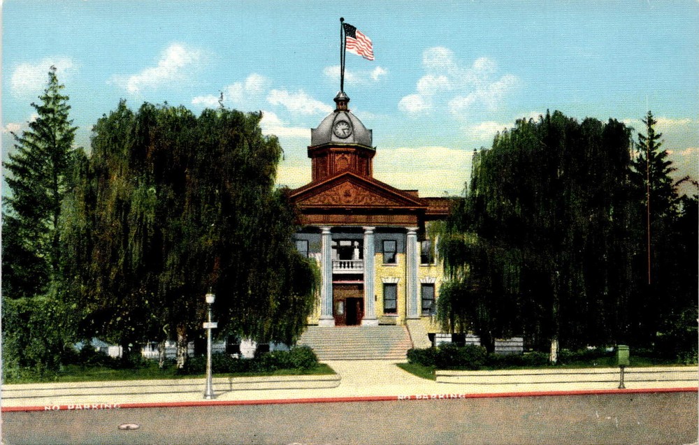 COURT HOUSE, Brigham City, Utah, Box Elder County, Bird Refuge, Idle Postcard