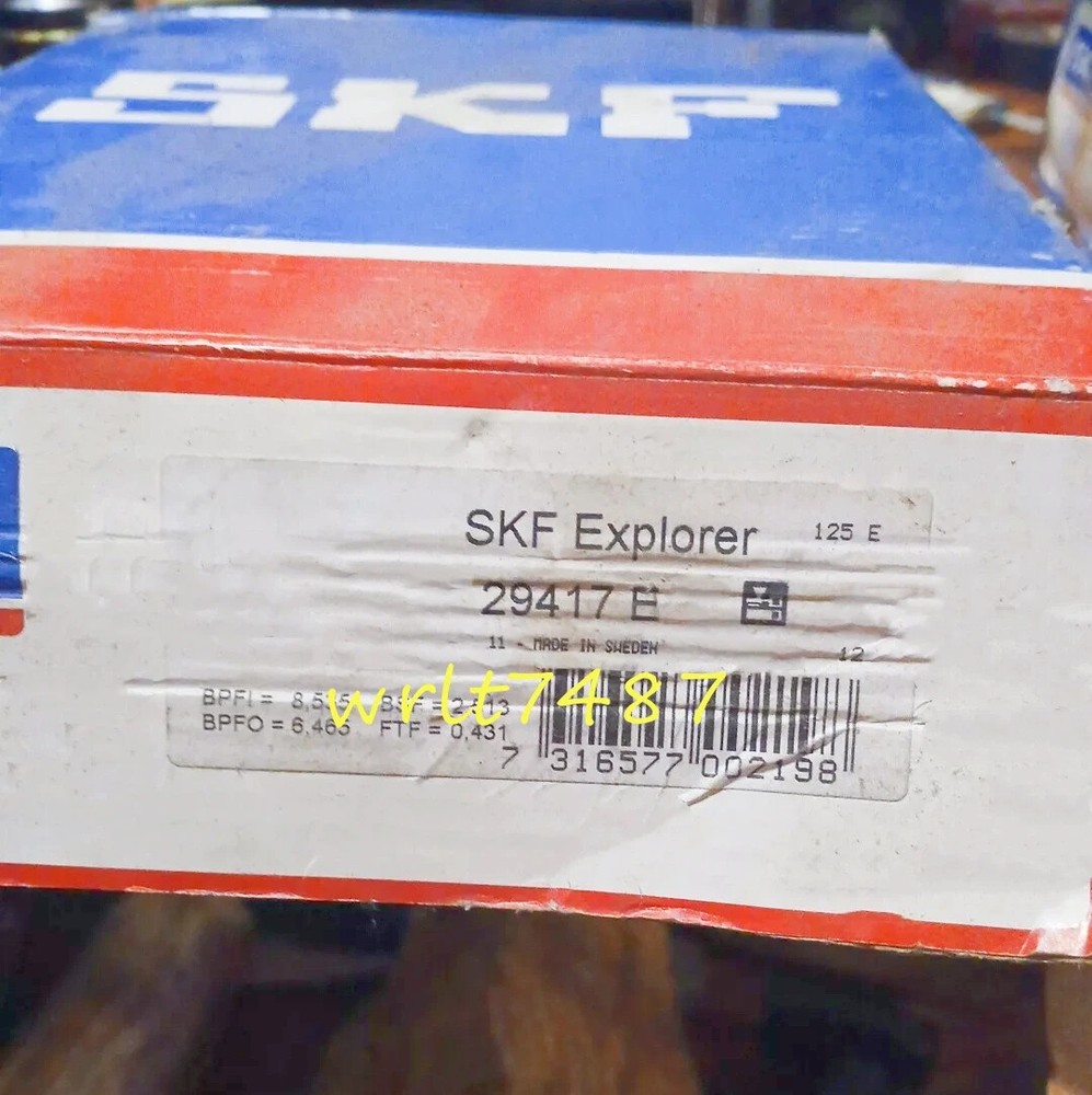 NEW  SKF 29417 E spherical roller thrust bearing 1PCS #NN