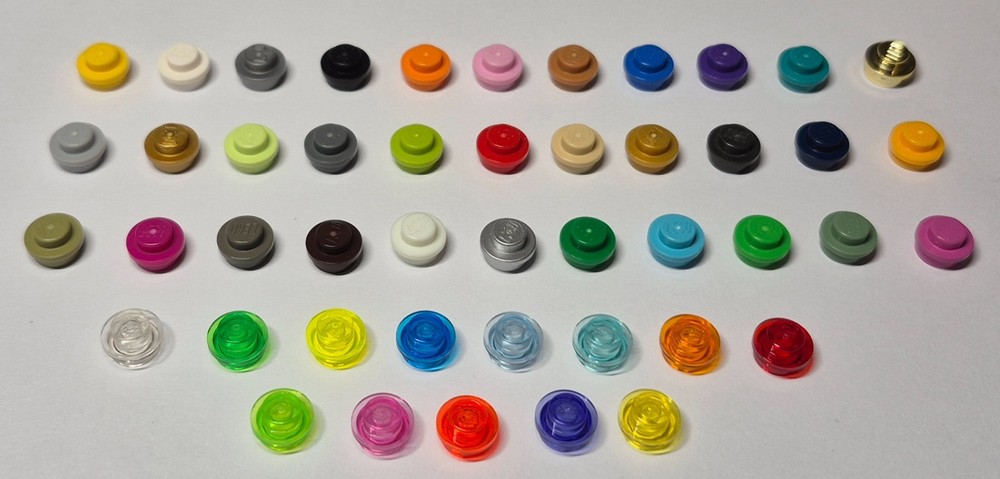 LEGO 4073 6141 15570 30057 34823 Round Plate 1x1 Select Colour Pack of 150.