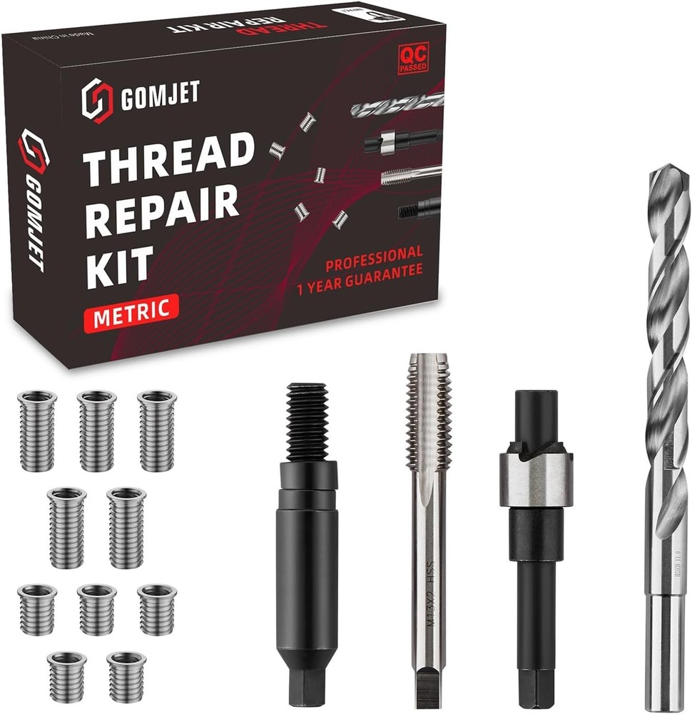 M11X2.0 Metric Thread Repair Kit, with Stainless Steel Insert M11X2.0X16.2MM Qty
