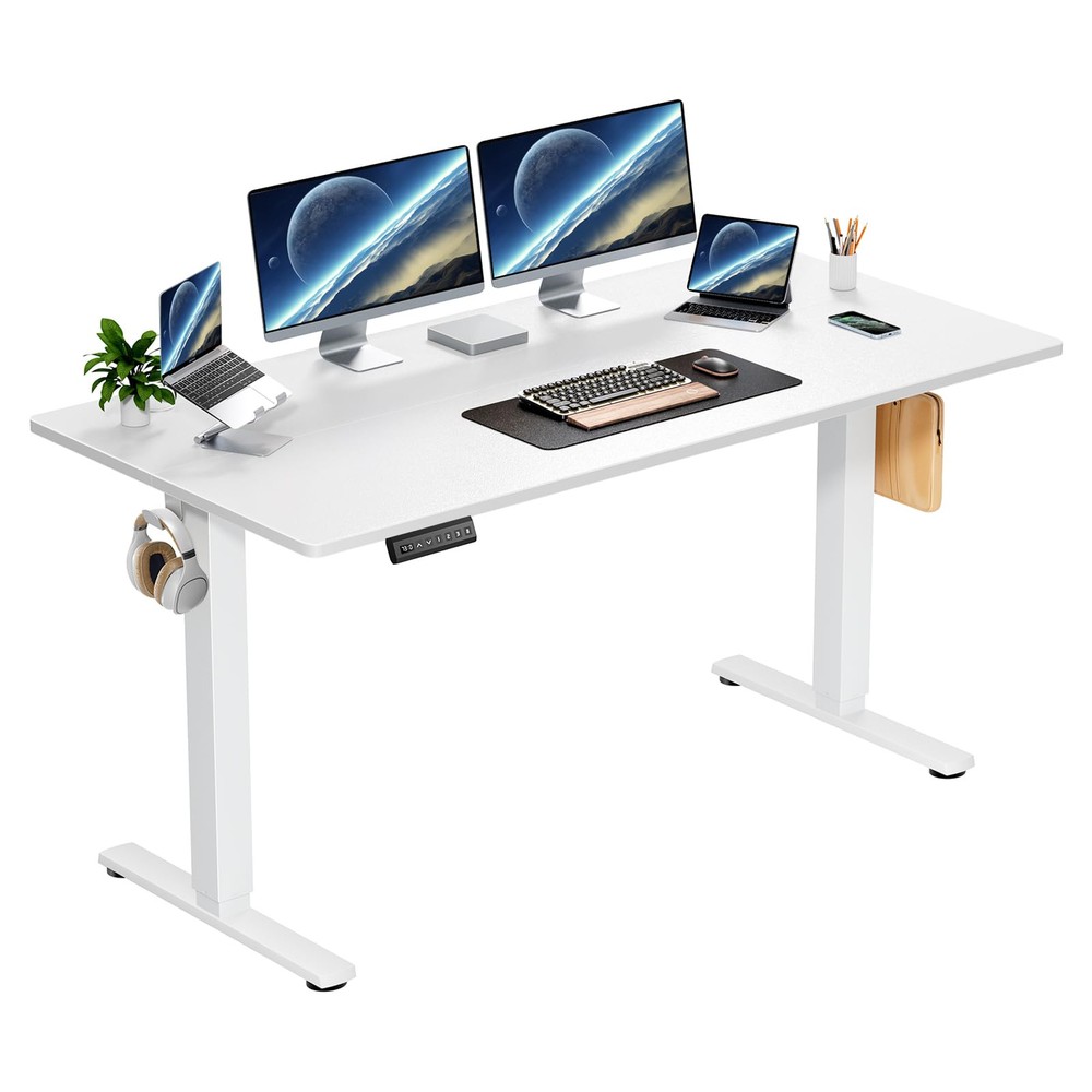 Electric Height Adjustable Standing Desk, 40x24 Inches, Ergonomic Sit-to-Stan...