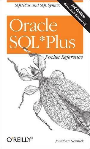 Jonathan Gennick Oracle SQL Plus Pocket Reference (Paperback)