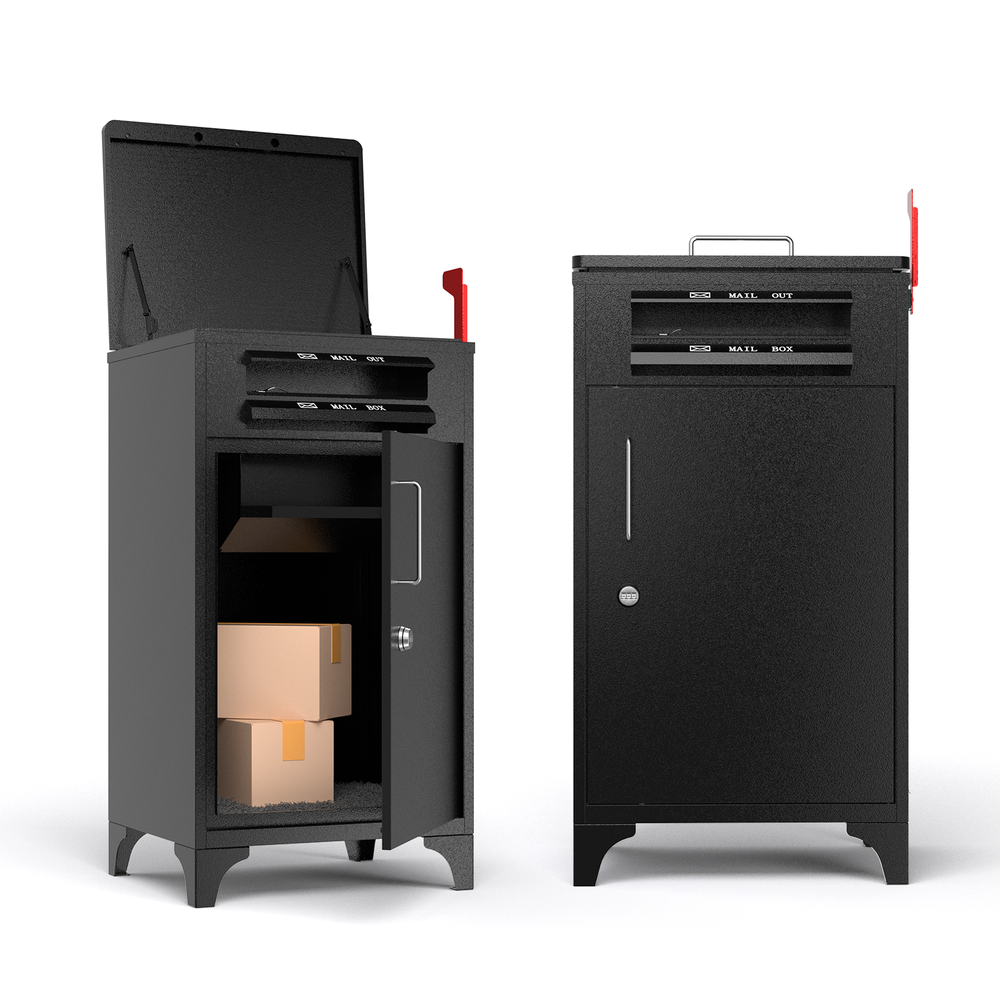 Large Package Delivery Boxes for Outside, Locking Parcel Drop Box Anti-Theft