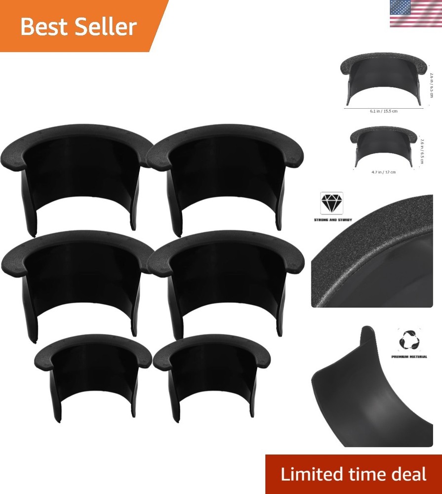 6  Black Billiards Pocket Liners – Essential Upgrade for Pool Tables