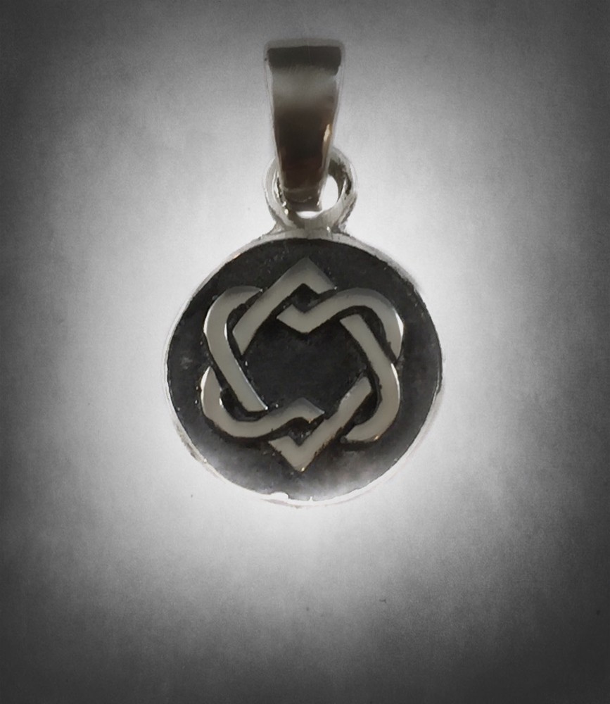 Unified Heart Leonard Cohen Pendant Handmade Sterling Silver 925 ring-image