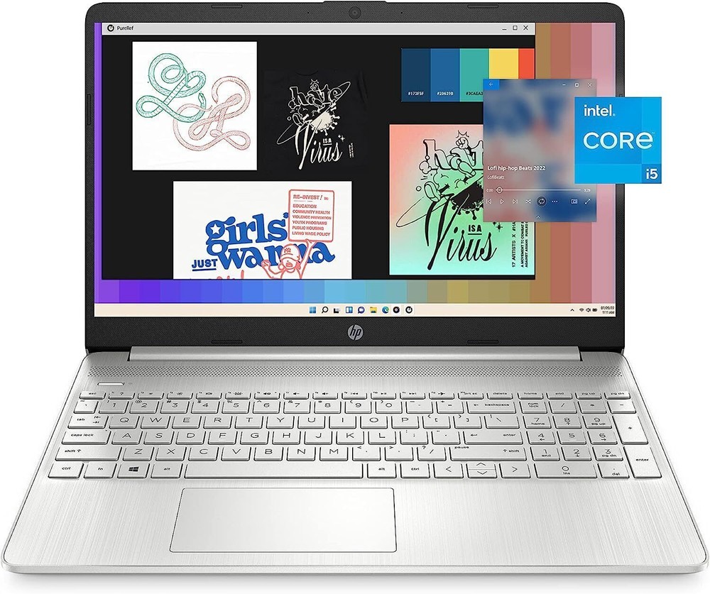 HP 15-DY5024NR 15.6'' (256GB SSD Intel Core i5-1235U 3.3GHz 8GB RAM) Laptop - Silver 6Y516UAR#ABA