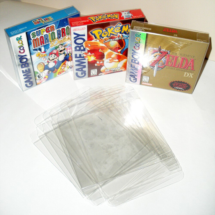10 Nintendo Game Boy Box Protectors for GB GBC GBA Virtual Boy CIB Cases-image