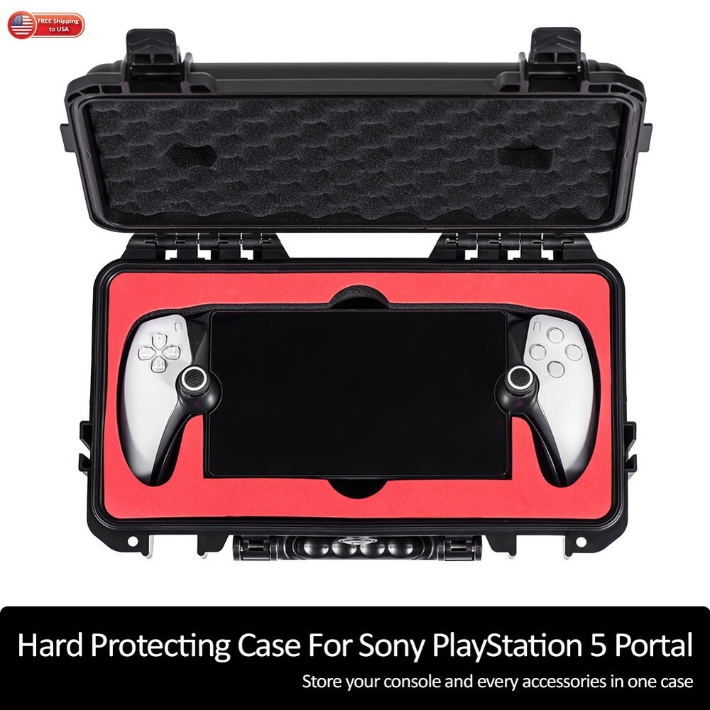 PS5 Portal Hard Protective Shell Water Proof Carrying Case For Sony PlayStation