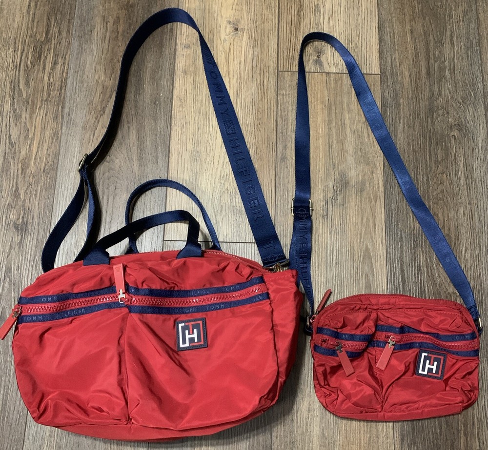 Tommy Hilfiger Sport Tote Bags Travel Set of 2 Classic Designer