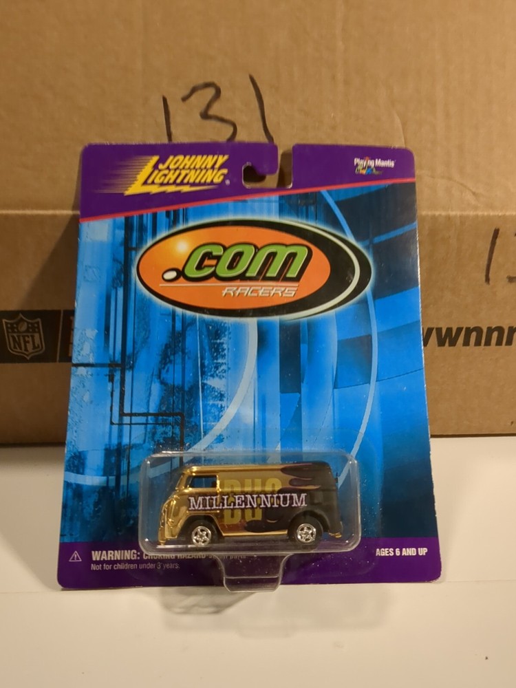 Johnny Lightning 1999 Gold Chrome VW Van Millennium Edition NEW .com Racers  