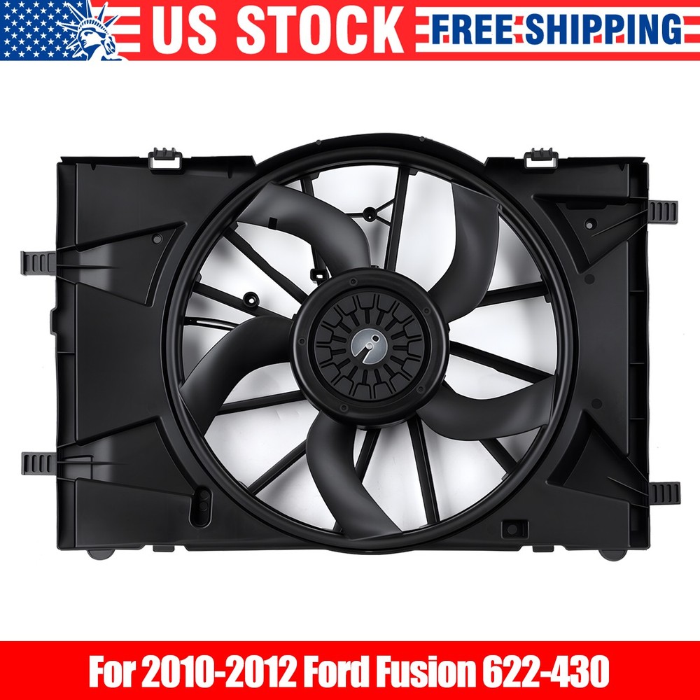 Radiator Cooling Fan Assembly for 2010-2012 Ford Fusion 2.5L/3.0L #BE5Z8C607A