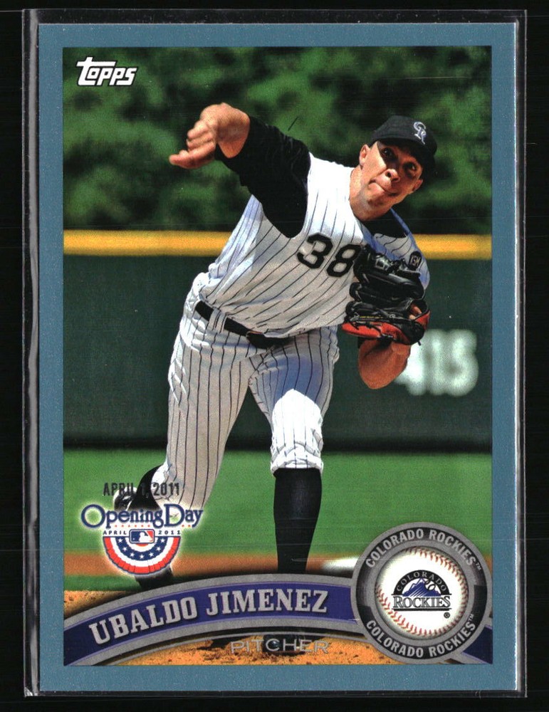 Ubaldo Jimenez 2011 Topps Opening Day Blue /2011 #145 Baseball Card