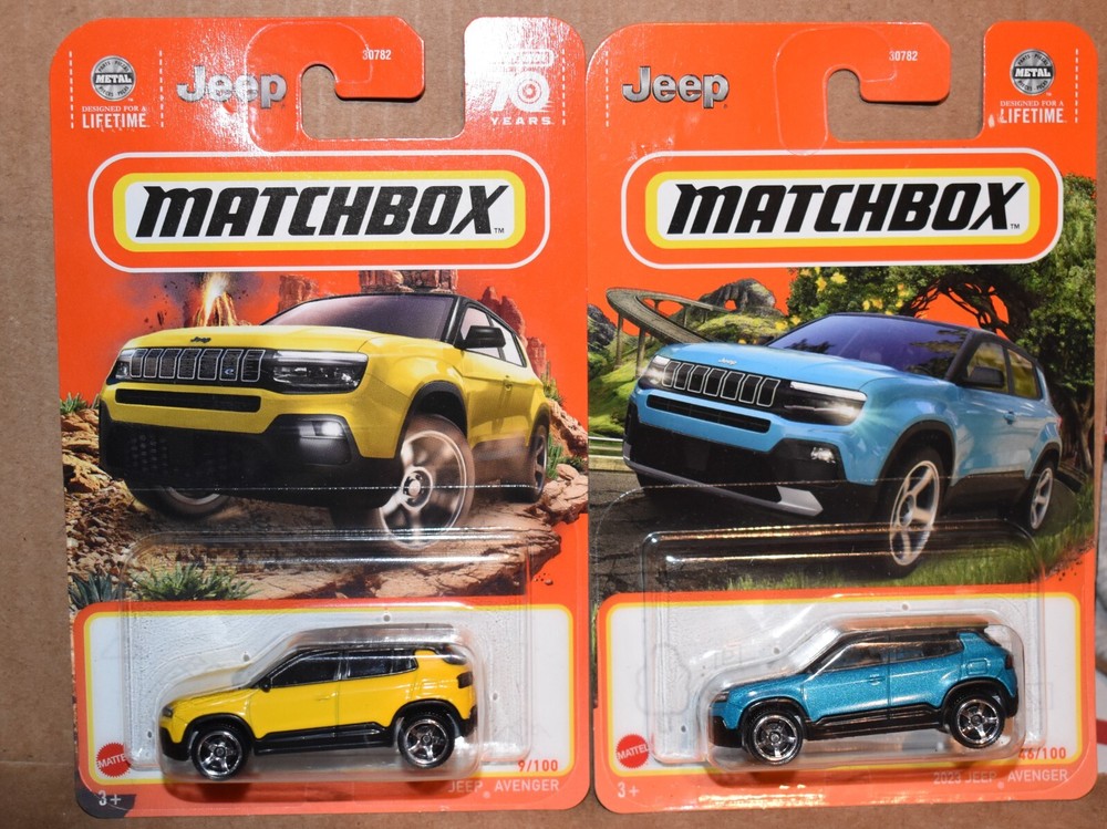 Matchbox  2023 JEEP AVENGER SET LOT OF 2 New