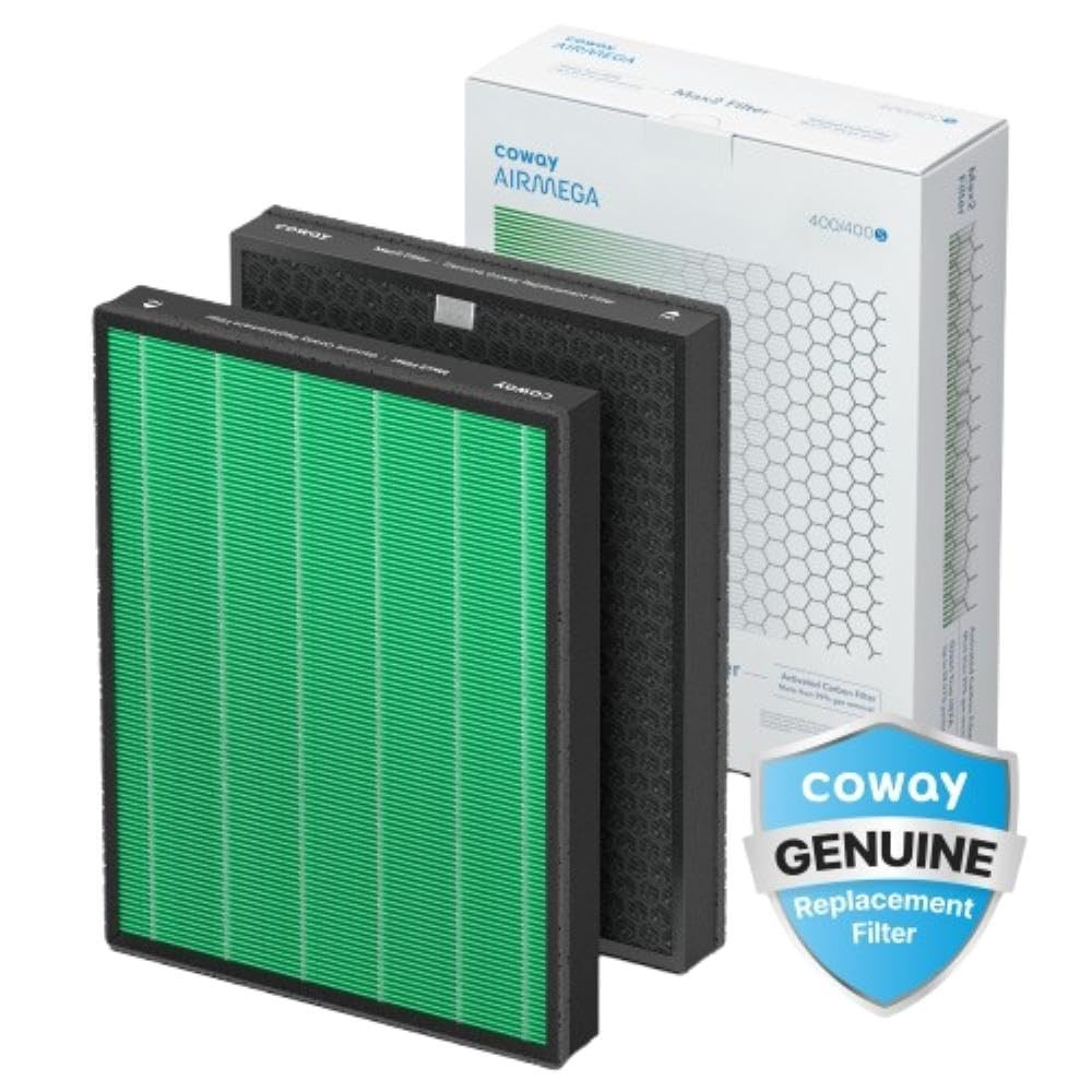 Coway Airmega 400/400S Replacement Air Purifier Filter Set Max 2 Green True HEPA