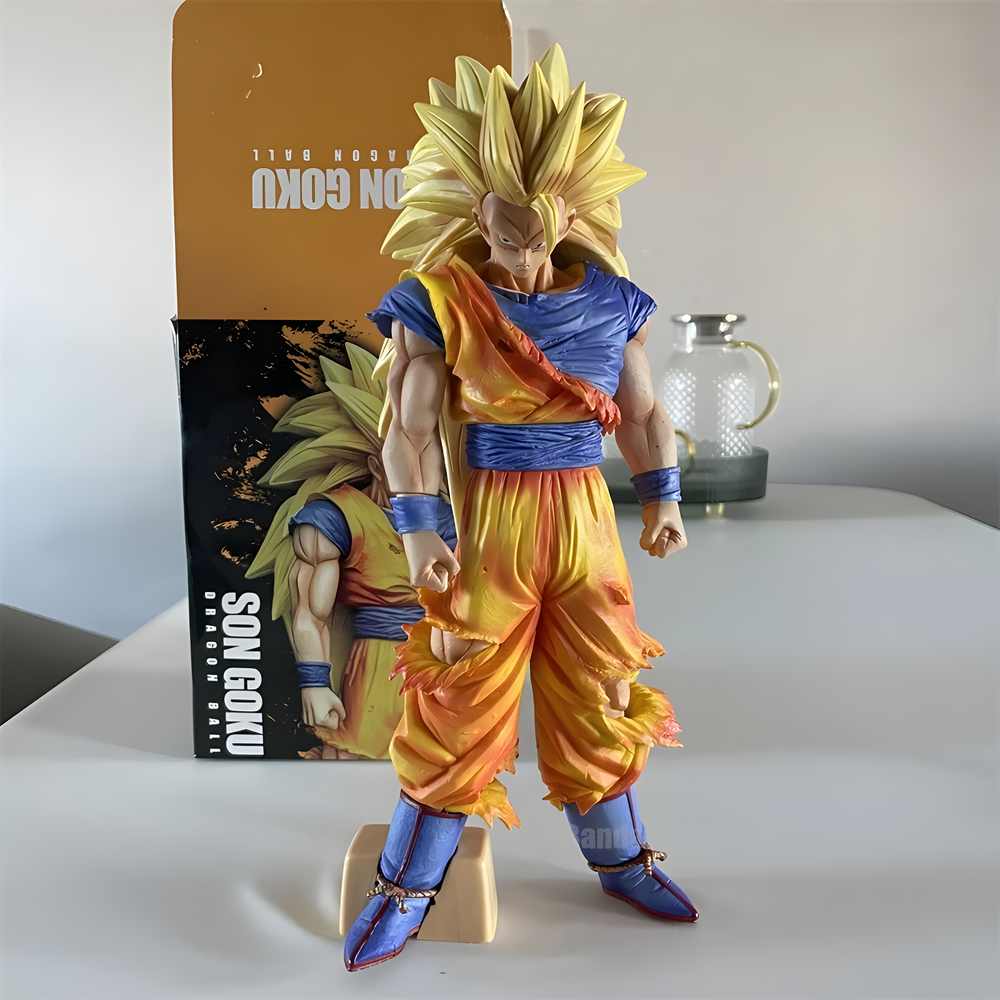 Dragon Ball Z Super Saiyan 3 Goku Statue - 32cm PVC Anime Action Model Figure