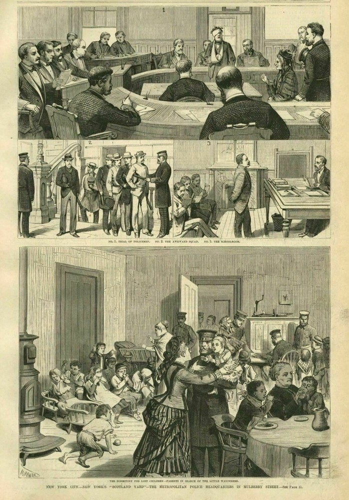 METROPOLITAN POLICE HEADQUARTERS SQUAD POLICEMEN TRIAL DORM FOR LOST CHILDREN