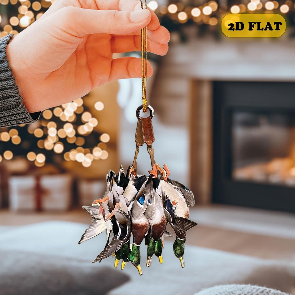 Duck Hunting Flat Ornament  Hunting Rearview Mirror Car Accessories  Hunting