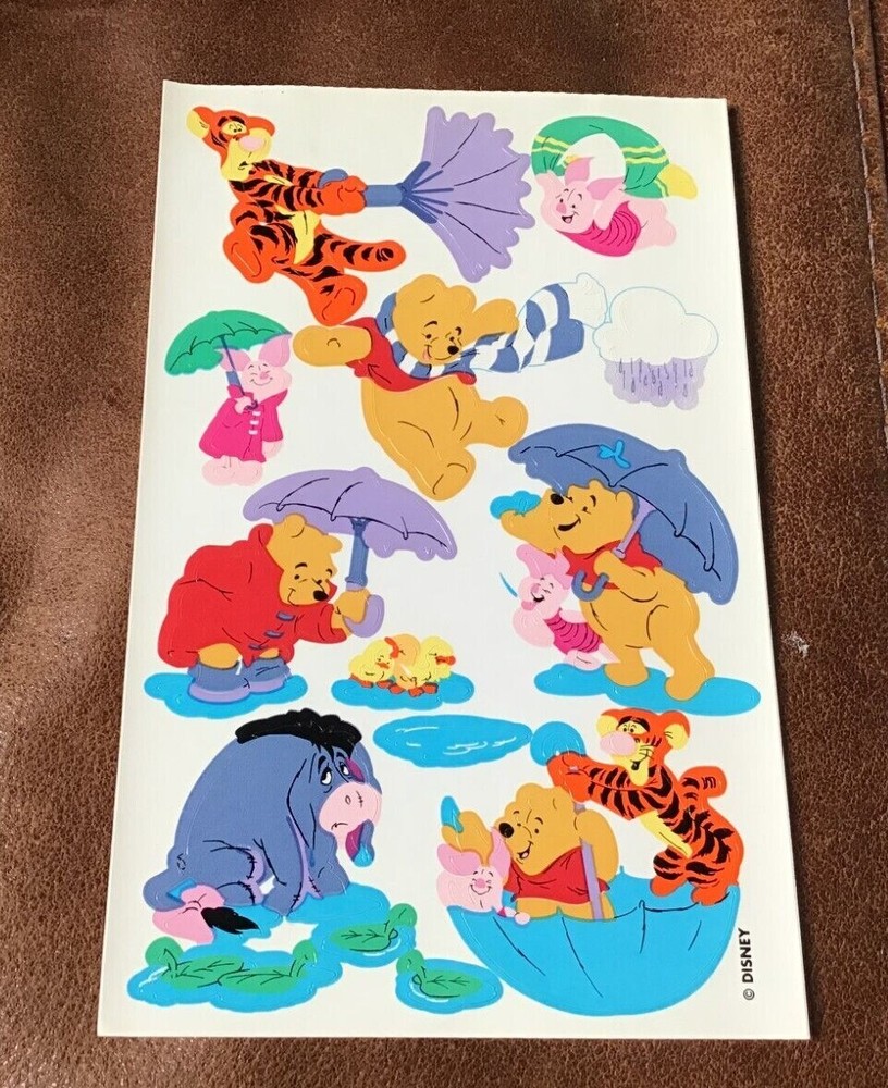 VINTAGE SANDYLION WINNIE THE POOH STICKERS PIGLET TIGGER *