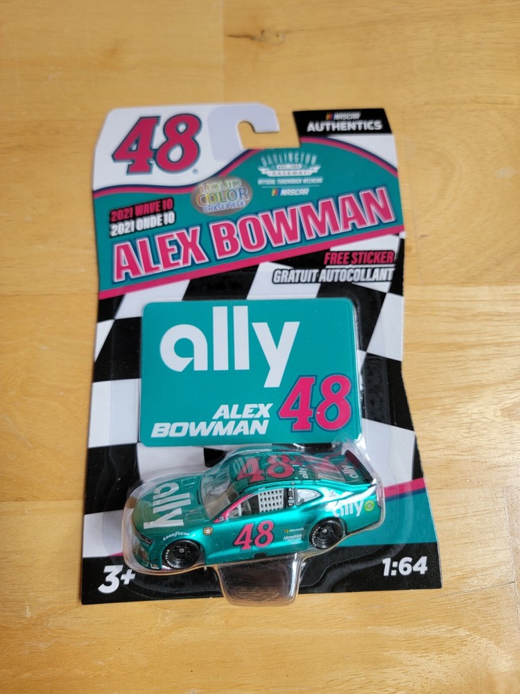 2021 NASCAR AUTHENTICS ALEX BOWMAN WAVE 10 LIQUID COLOR CHASE