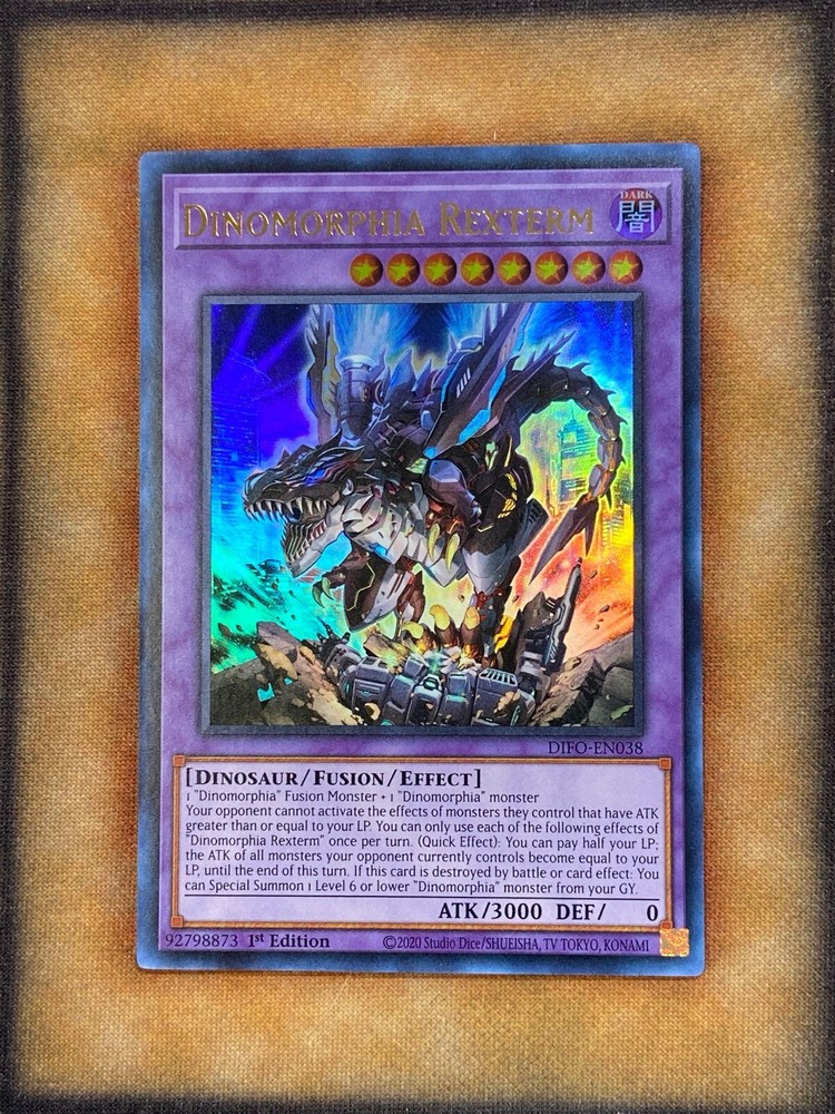 Yugioh Dinomorphia Rexterm DIFO-EN038 Ultra Rare 1st Ed NM