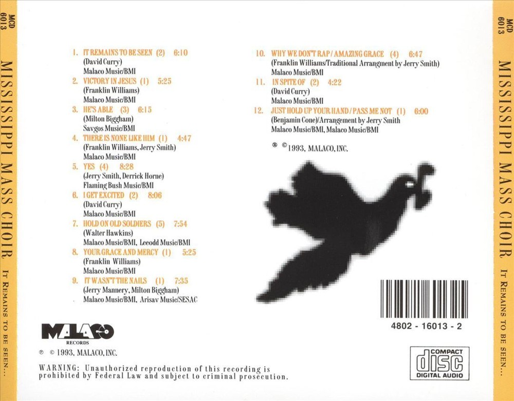 MISSISSIPPI MASS CHOIR IT REMAINS TO BE SEEN NEW CD