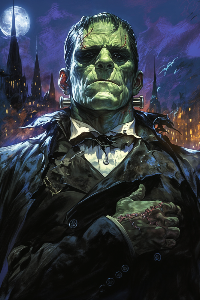 FRANKENSTEIN Fine Art Print 13x19 Limited Edition 1 of 30 Horror Monster