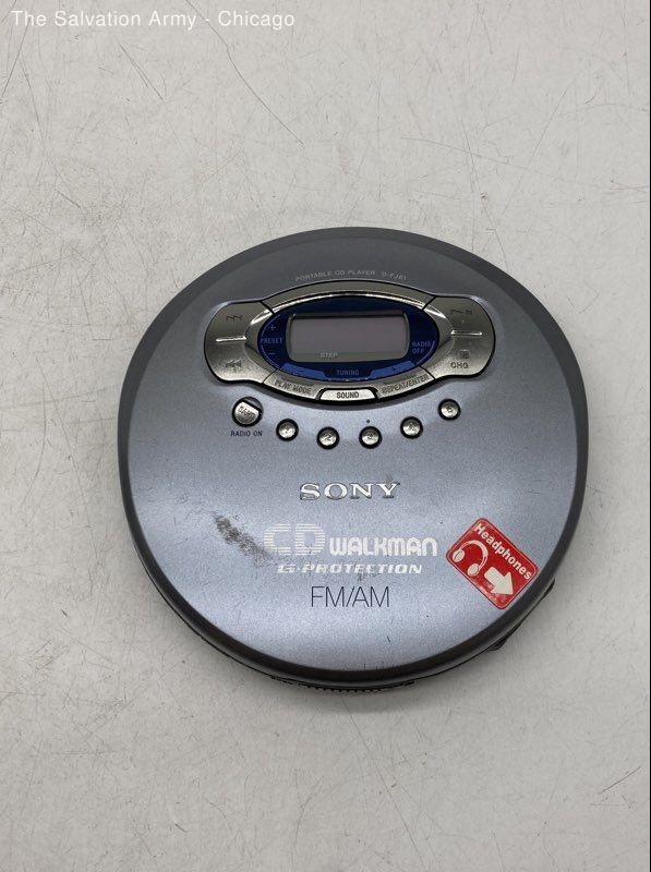 Sony D-FJ61 AM/FM G-Protection Walkman Portable CD Player With Cover