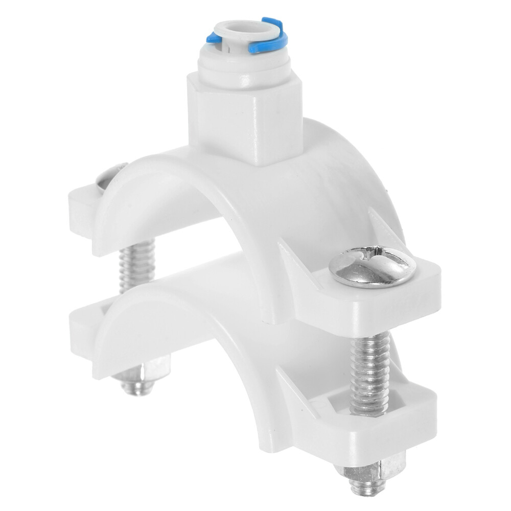 Drain Saddle Clip with 1/4 Inch Quick Connect Plastic Water Filters Clamp