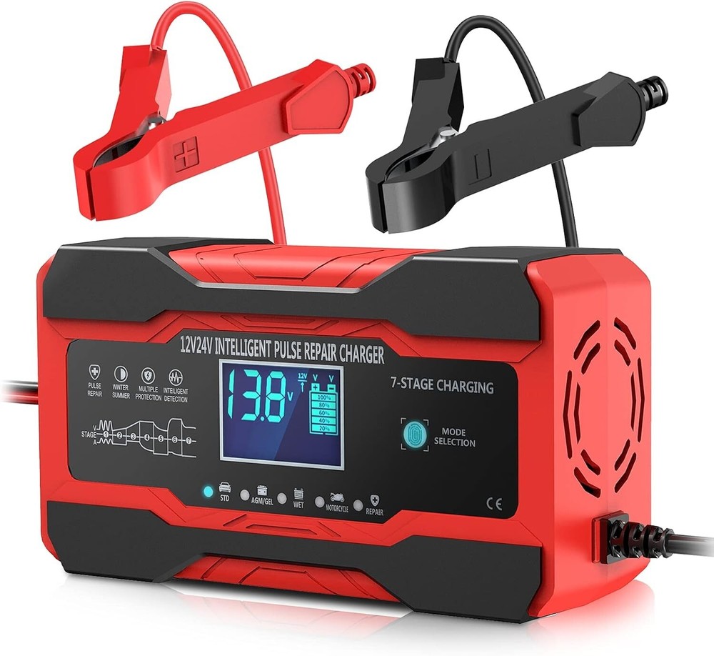 YONHAN 10A 12V 24V Auto Smart Car Battery Charger Maintainer