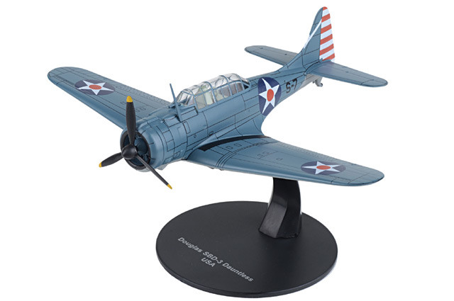 Motor City Classics 1/72 SBD Dauntless Airplane Black S-7 USN VS-6