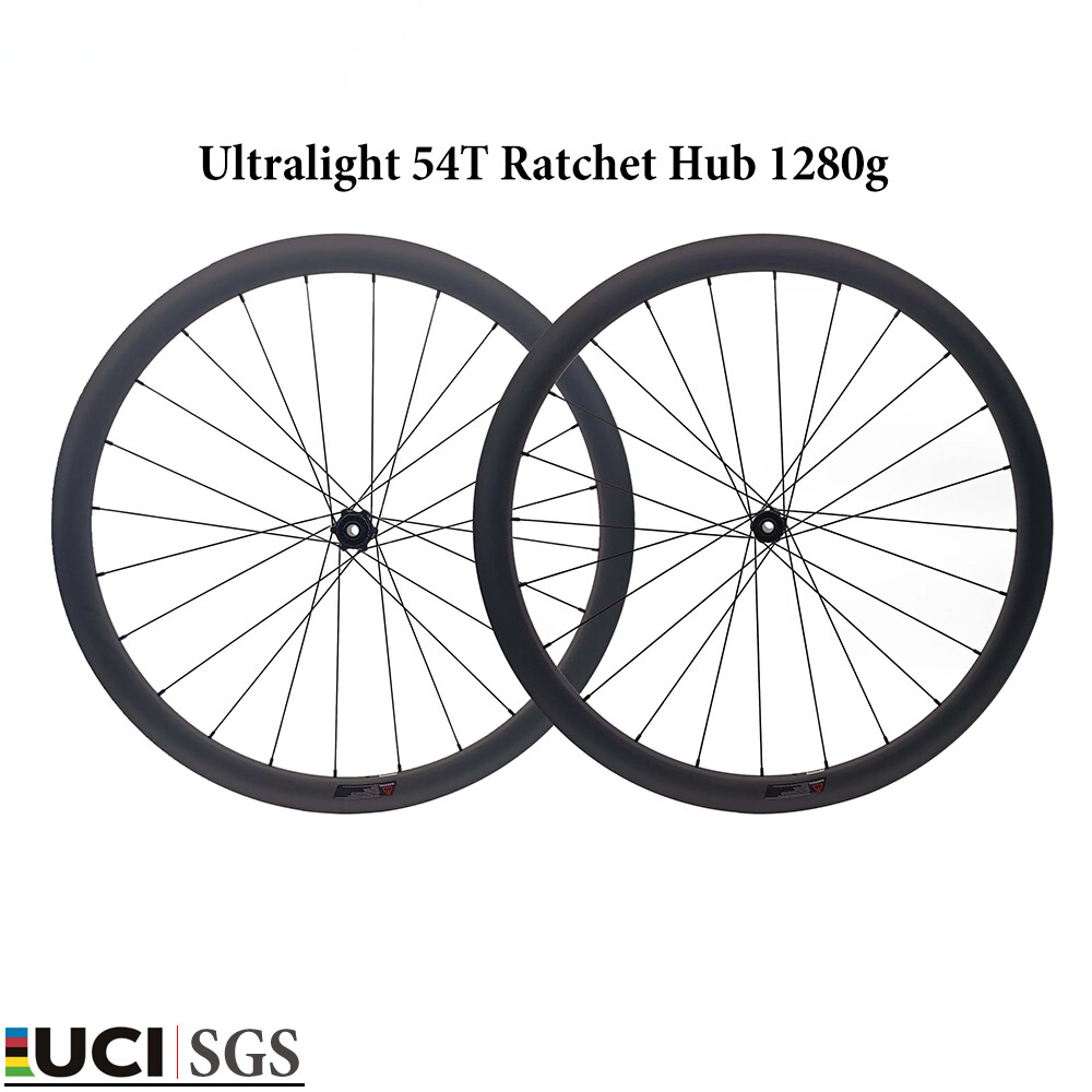 Ultralight 700C Carbon Gravel Bicycle Wheelset Depth 35mm 38mm 45mm 50mm
