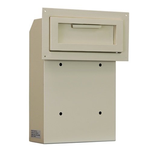 Secure Night Drop Box with Locking Key Door and Chute Mount for Payments-image