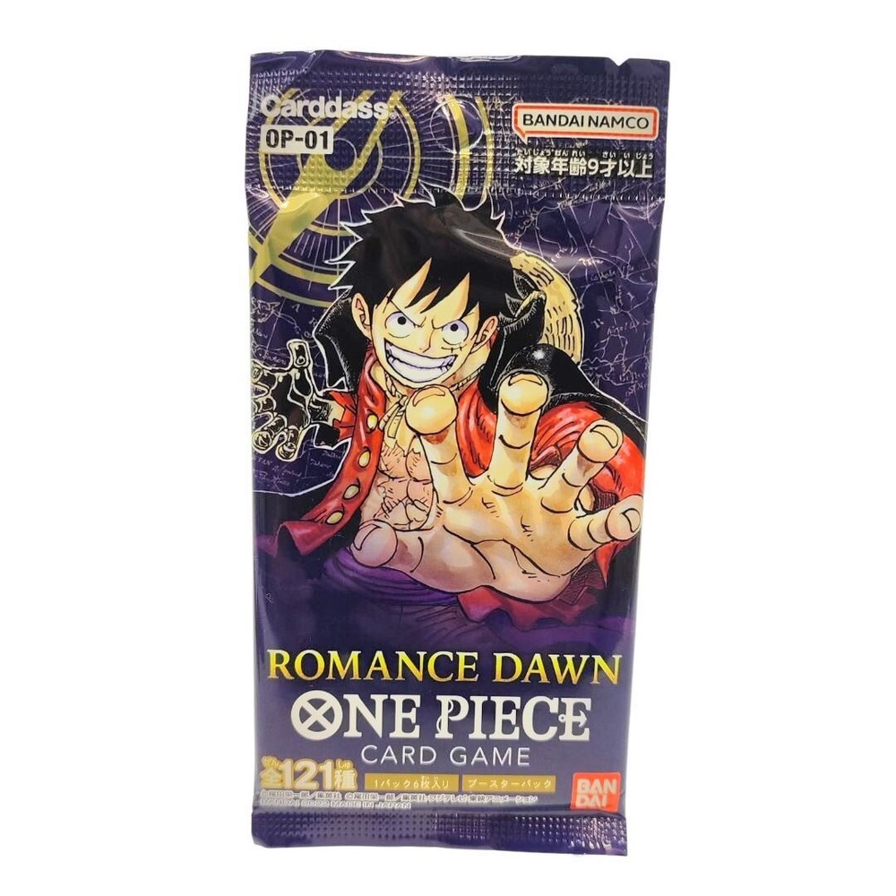 One Piece TCG OP-01 Romance Dawn Booster Pack/6 cards Japanese Import Sealed