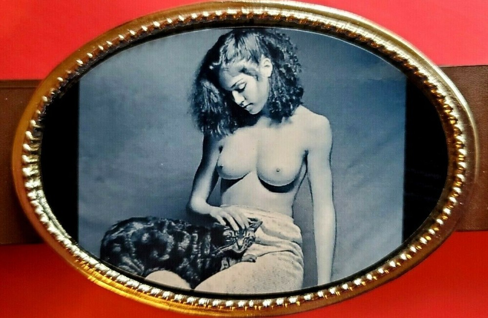 MADONNA Nude - Playboy 1979 Photo epoxy  Belt Buckle New!