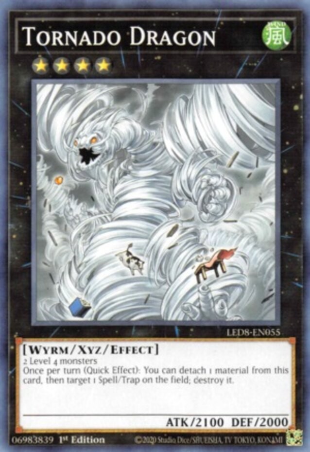 Tornado Dragon LED8-EN055 Common 1st Edition NM Legendary Duelists