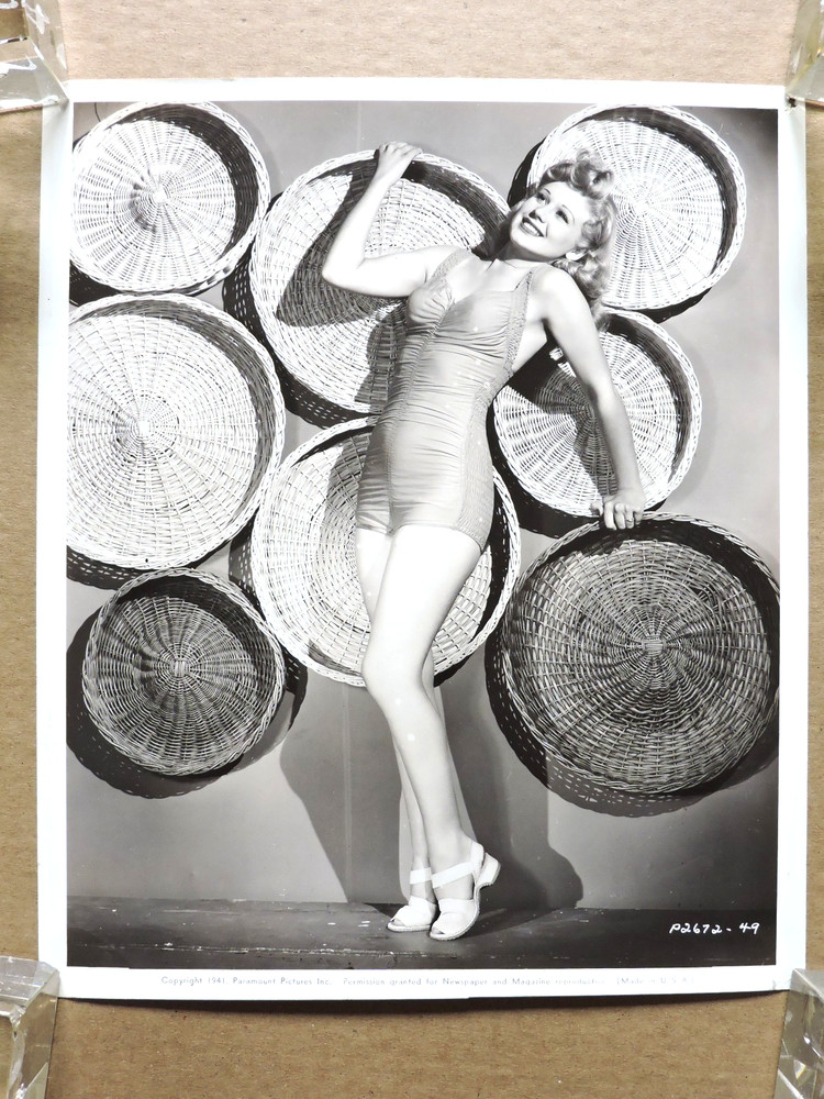 Jean Phillips original leggy swimsuit pinup portrait photo 1941 Paramount