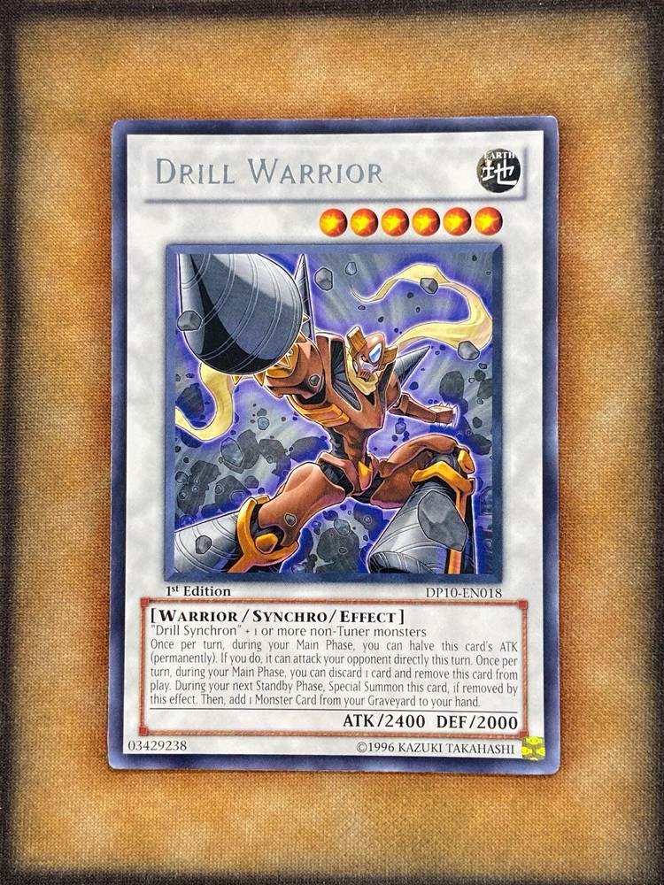 YuGiOh Drill Warrior DP10 Rare 1st Edition Light Play TCG Card