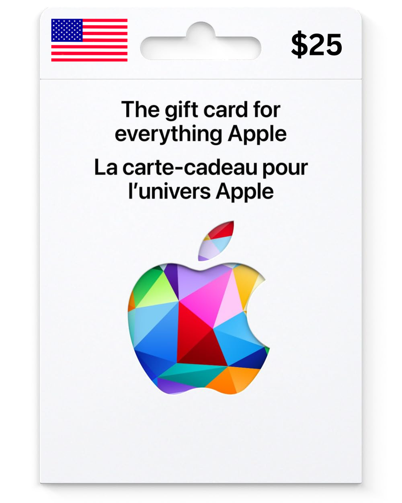 iTunes USA $25 Gift Card Digital Delivery or Local Pickup