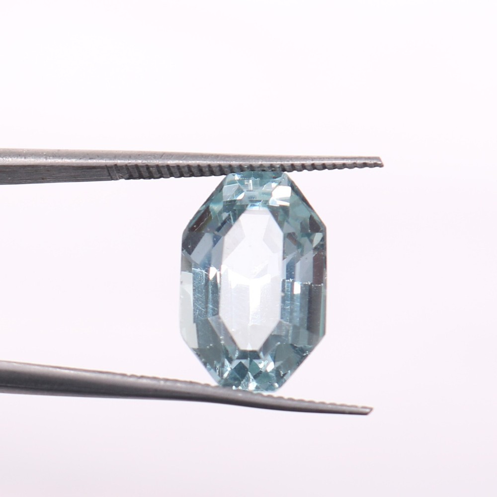 AAA+ Natural Pastel Blue Montana Sapphire Loose Radiant Cut Gemstone 6.80 C.t