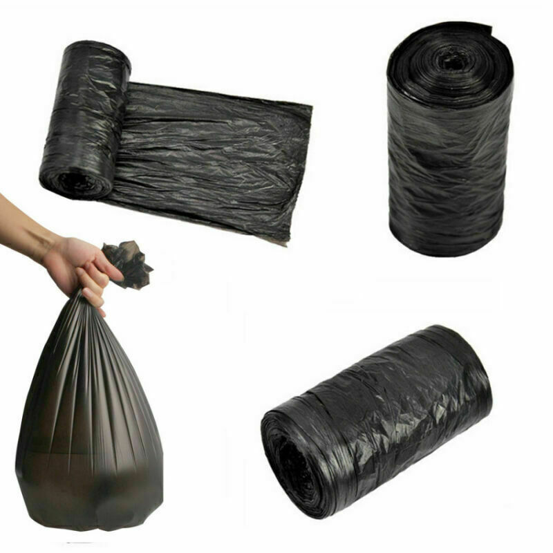 Rubbish Garbage Bin Liners Kitchen Toilet Black Waste 2023 X7N7 Bags  U1S1