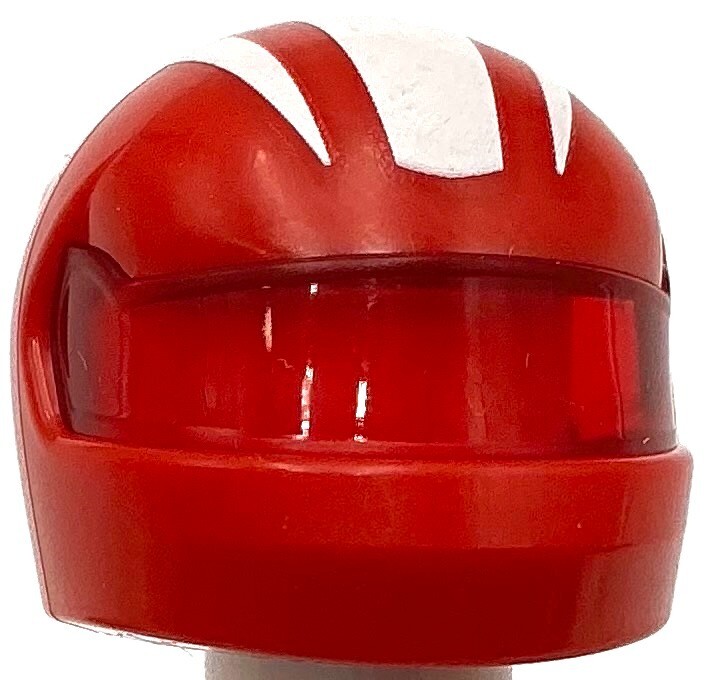 Lego New Red Minifigure Headgear Helmet Formula 1 Molded Trans-Red Visor Part