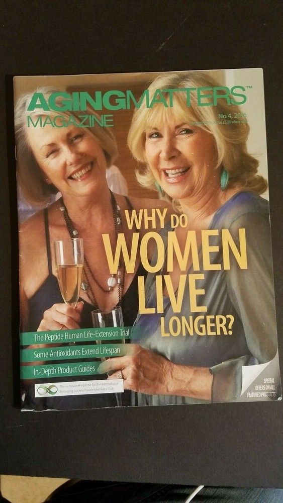 Aging Matters Magazine Issue #4 Year 2016 Why Do Women Live Longer?-image