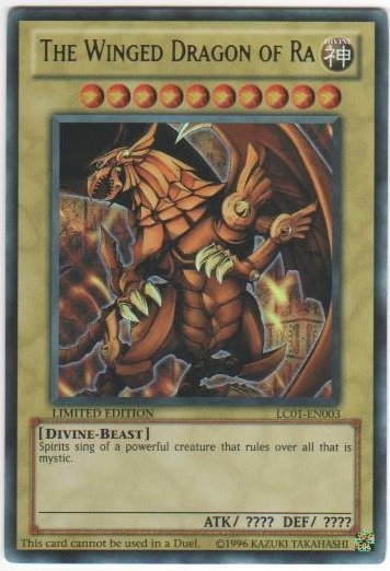 Winged Dragon of Ra LC01-EN003 Ultra Rare Limited Edition NM