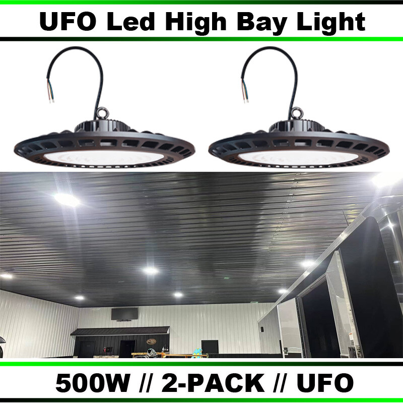 50Wx2 UFO LED Bay Lights - 2-Pack for Factory, Warehouse & Commercial Spaces